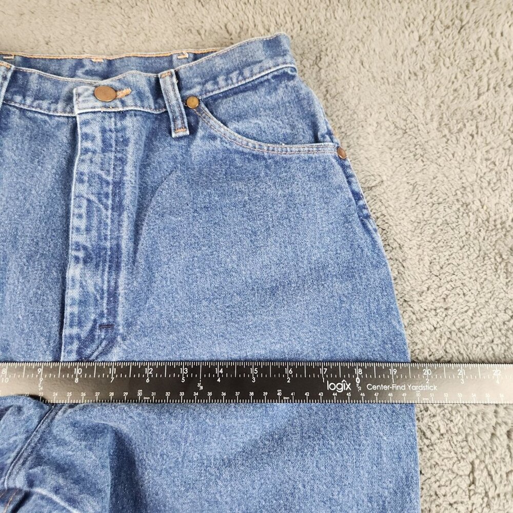 Women's Wrangler Cowboy Cut Slim Fit Jean Size 11/12 Super High Rise Tapered USA - Picture 5 of 10